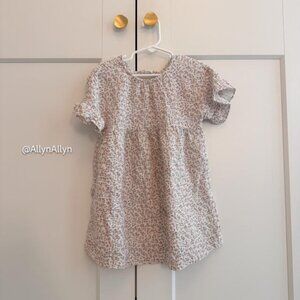 100% Cotton Zara Girls Muslin Dress Size 4-5T, Good Condition